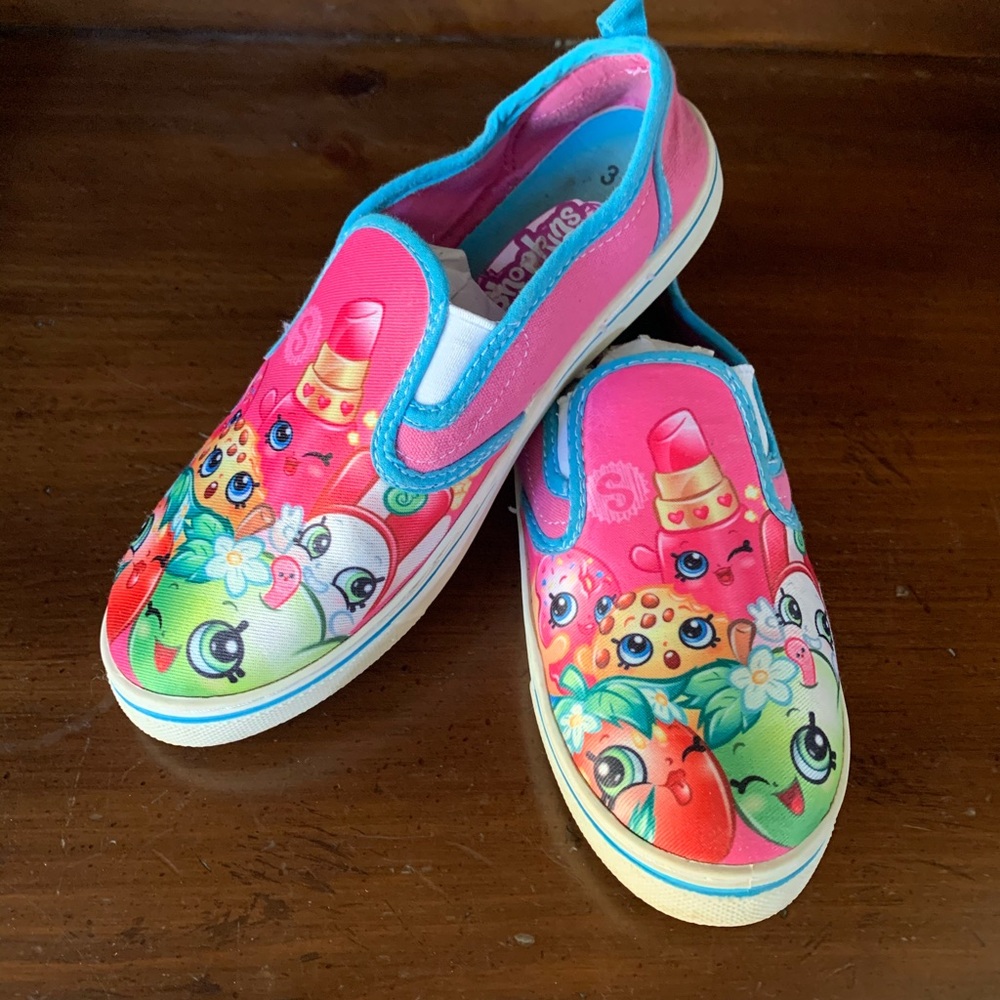 Shopkins Girls’ Loafer Sneakers Size 3  EUC